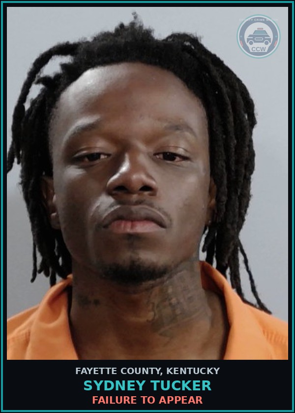 Booking mugshot of SYDNEY TUCKER in Fayette County