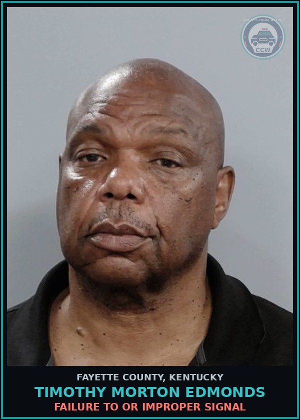 Booking mugshot of TIMOTHY MORTON EDMONDS in Fayette County