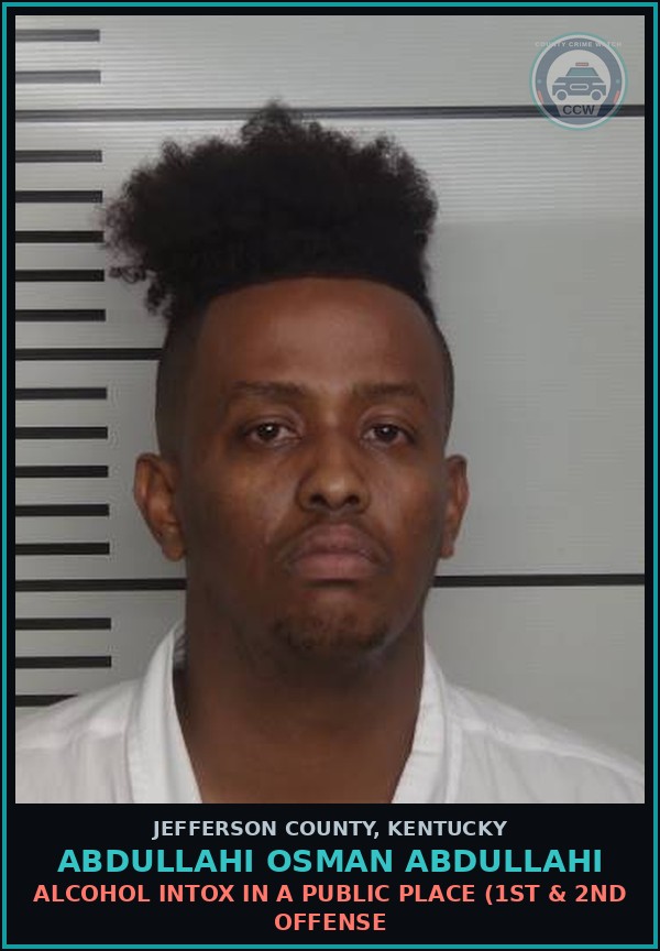 Booking mugshot of Abdullahi Osman Abdullahi in Jefferson County