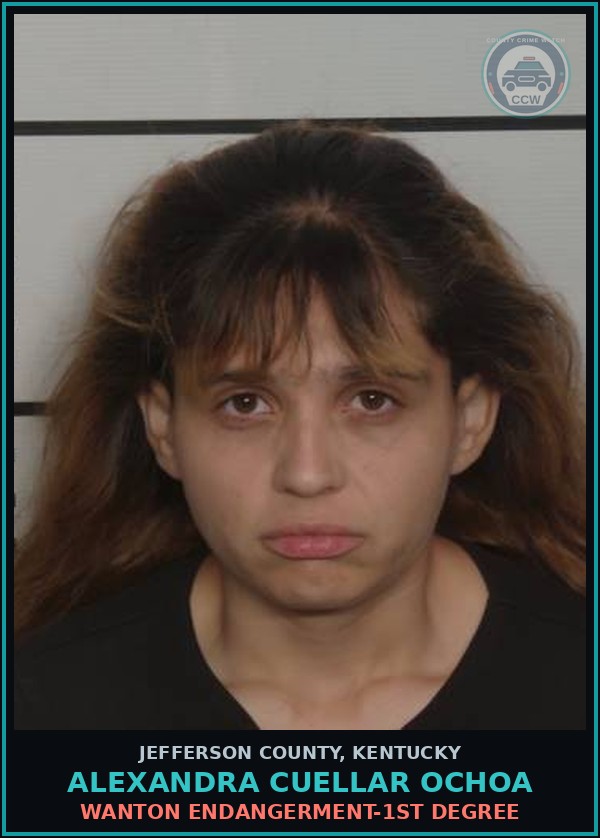 Booking mugshot of Alexandra Cuellar Ochoa in Jefferson County