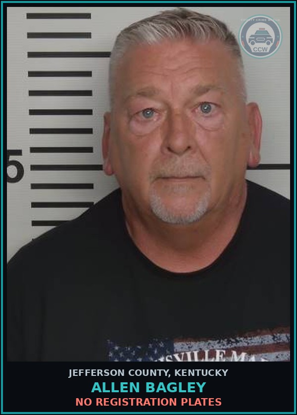 Booking mugshot of Allen Bagley in Jefferson County