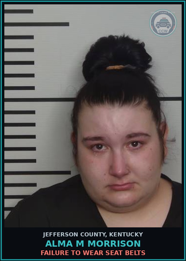 Booking mugshot of Alma M Morrison in Jefferson County