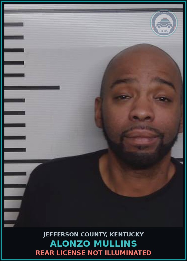 Booking mugshot of Alonzo Mullins in Jefferson County