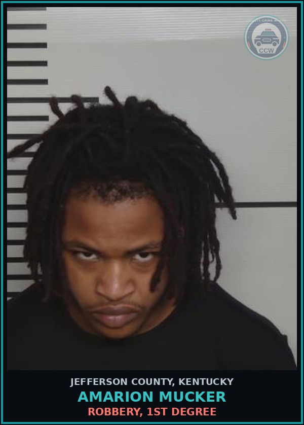 Booking mugshot of Amarion Mucker in Jefferson County