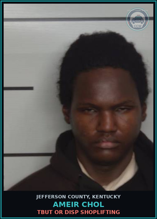 Booking mugshot of Ameir Chol in Jefferson County