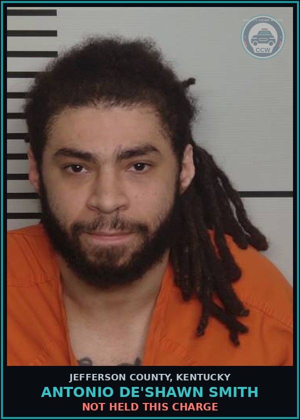 Booking mugshot of Antonio De'Shawn Smith in Jefferson County