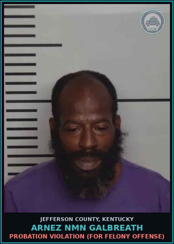 Booking mugshot of Arnez Nmn Galbreath in Jefferson County