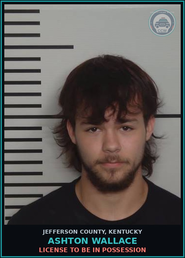 Booking mugshot of Ashton Wallace in Jefferson County