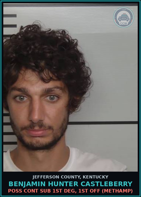 Booking mugshot of Benjamin Hunter Castleberry in Jefferson County