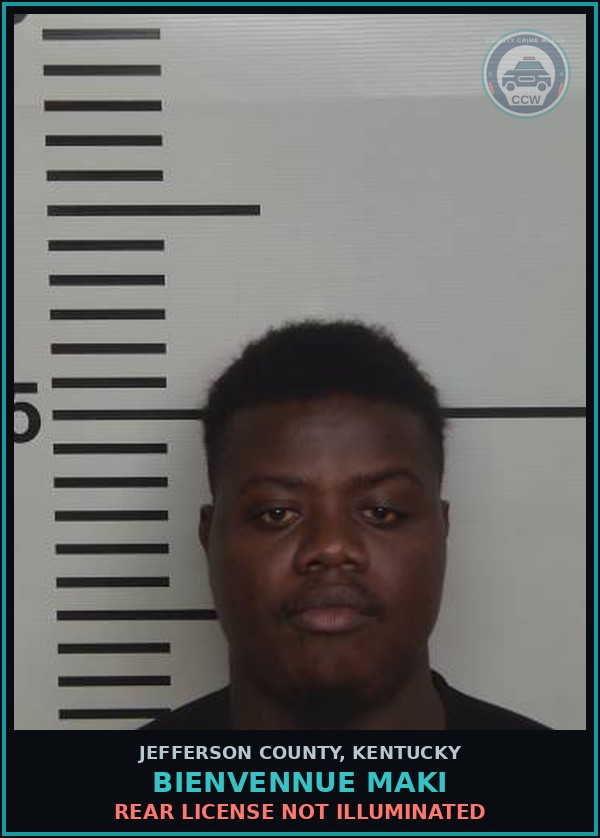 Booking mugshot of Bienvennue Maki in Jefferson County