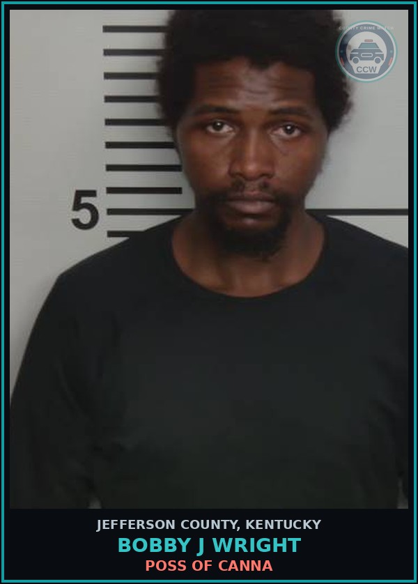Booking mugshot of Bobby J Wright in Jefferson County