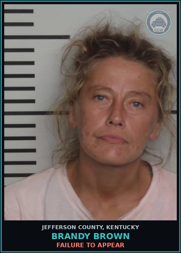 Booking mugshot of Brandy Brown in Jefferson County