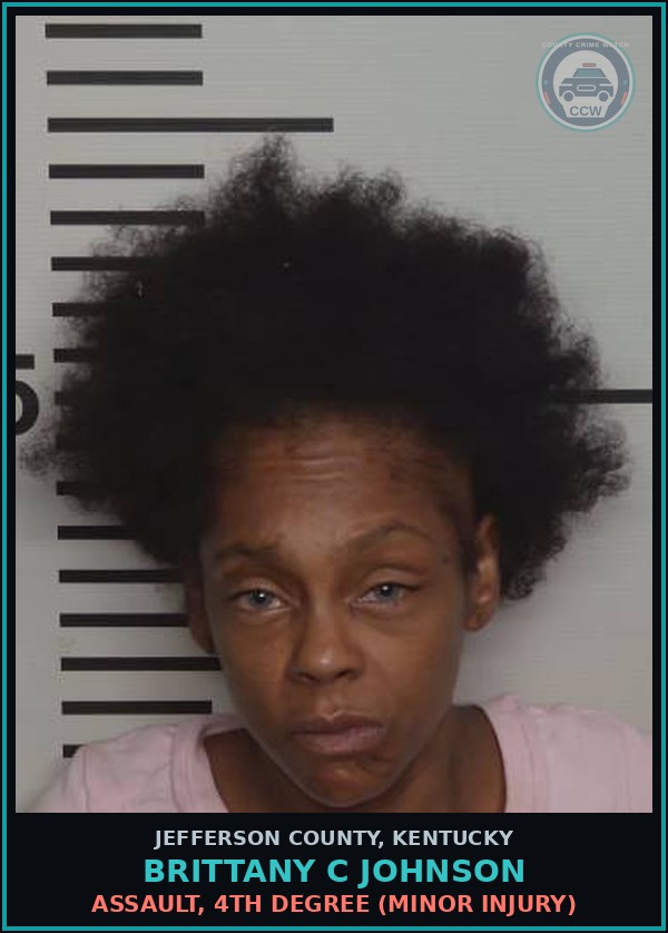 Booking mugshot of Brittany C Johnson in Jefferson County