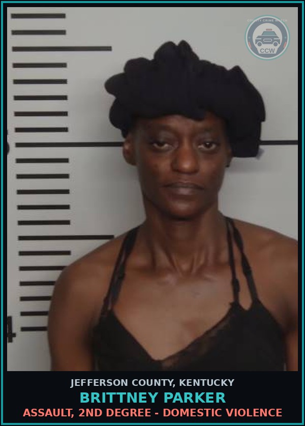 Booking mugshot of Brittney Parker in Jefferson County