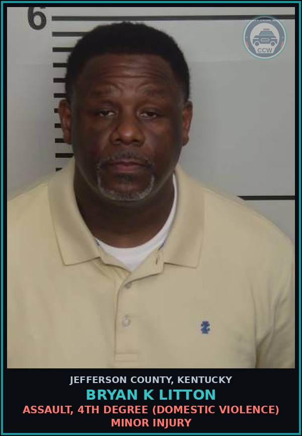 Booking mugshot of Bryan K Litton in Jefferson County