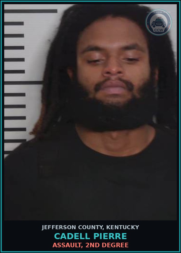 Booking mugshot of Cadell Pierre in Jefferson County