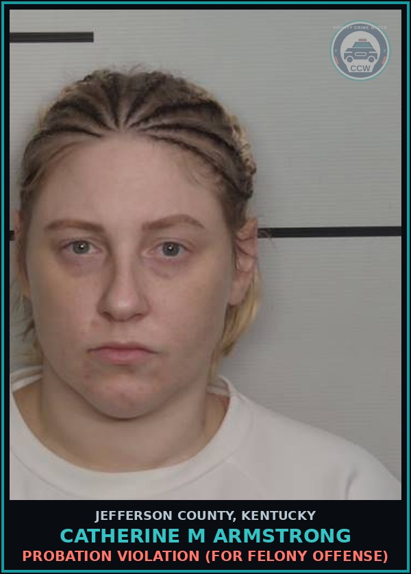 Booking mugshot of Catherine M Armstrong in Jefferson County
