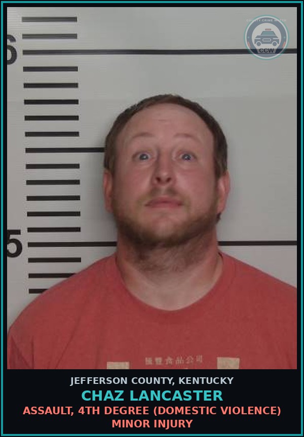 Booking mugshot of Chaz Lancaster in Jefferson County