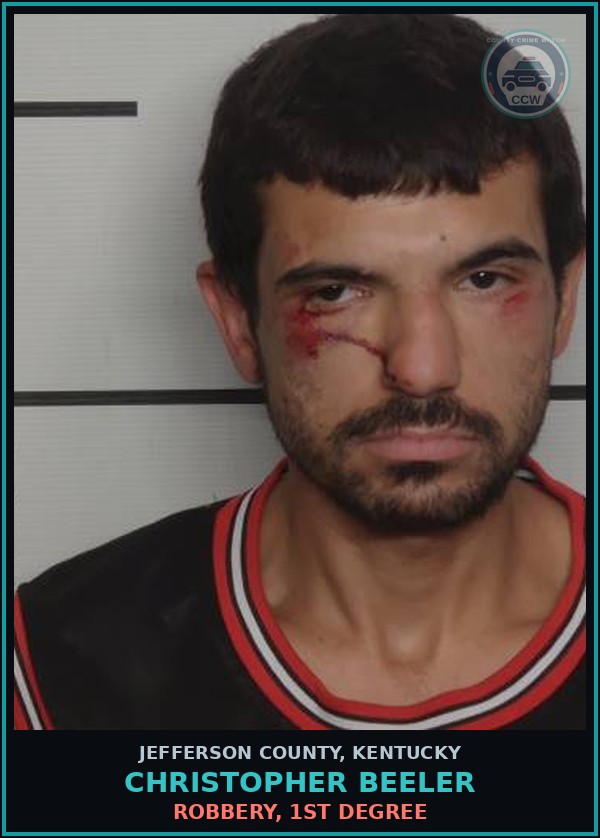 Booking mugshot of Christopher Beeler in Jefferson County