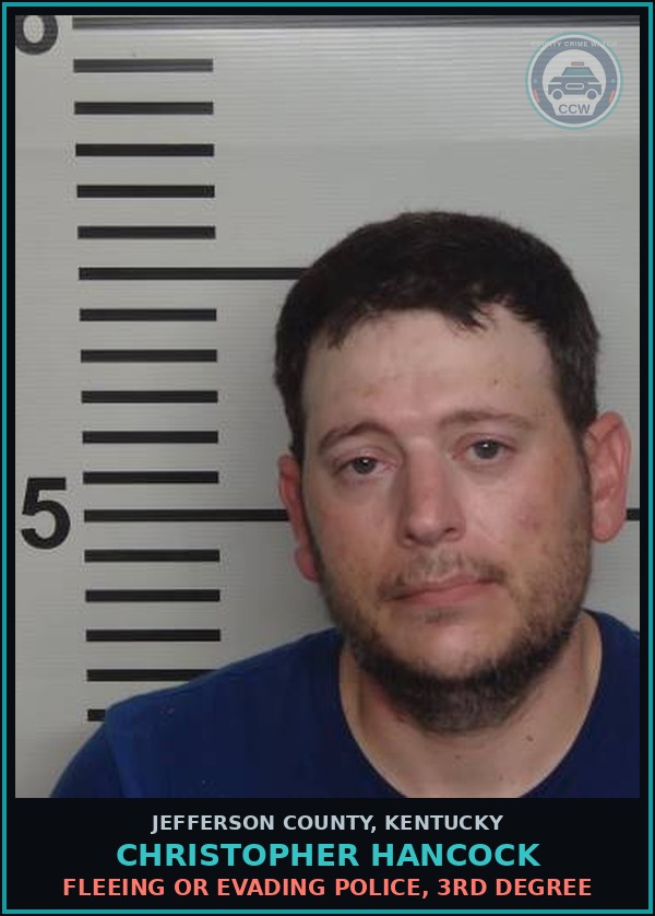 Booking mugshot of Christopher Hancock in Jefferson County