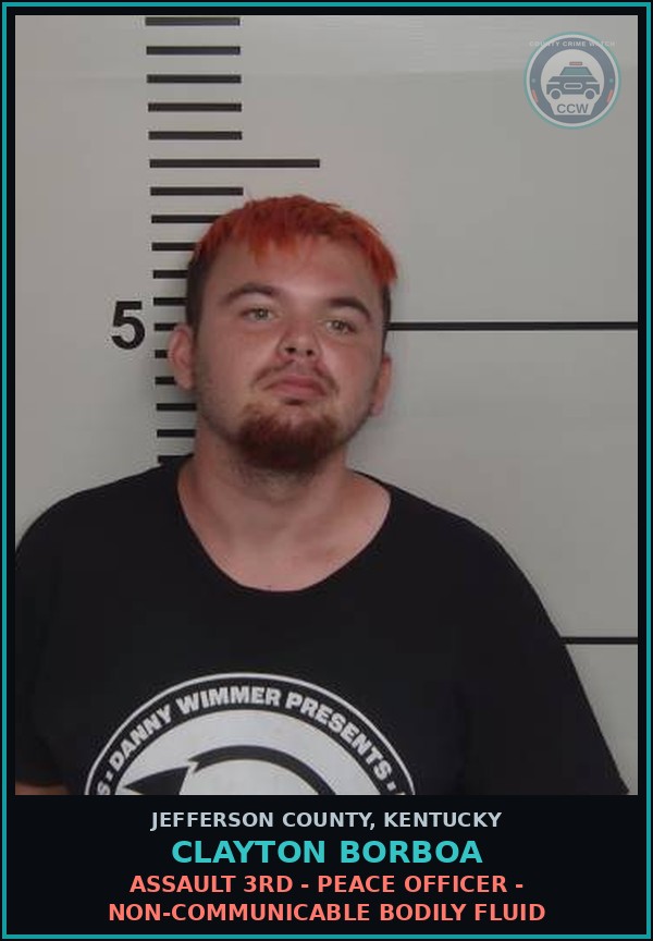 Booking mugshot of Clayton Borboa in Jefferson County