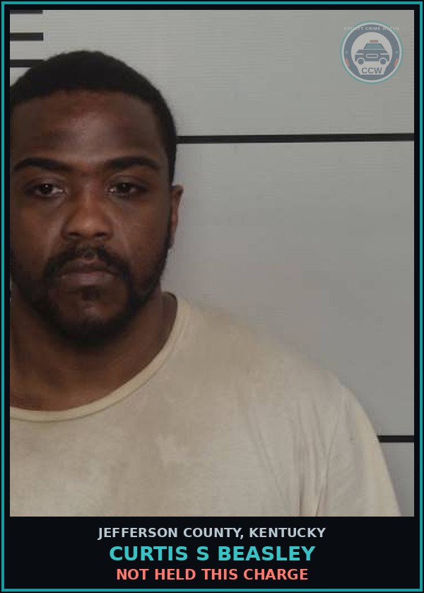 Booking mugshot of Curtis S Beasley in Jefferson County