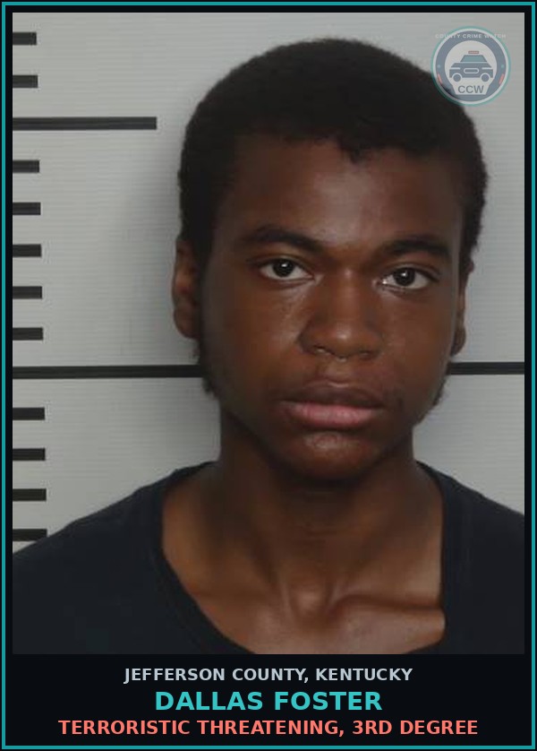 Booking mugshot of Dallas Foster in Jefferson County