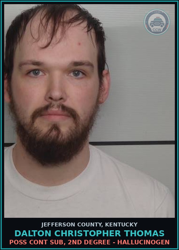 Booking mugshot of Dalton Christopher Thomas in Jefferson County