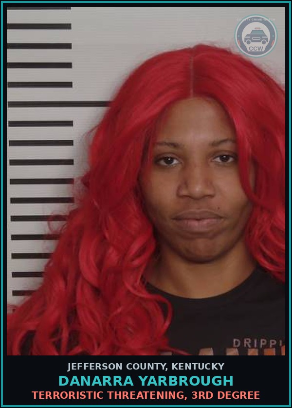 Booking mugshot of Danarra Yarbrough in Jefferson County