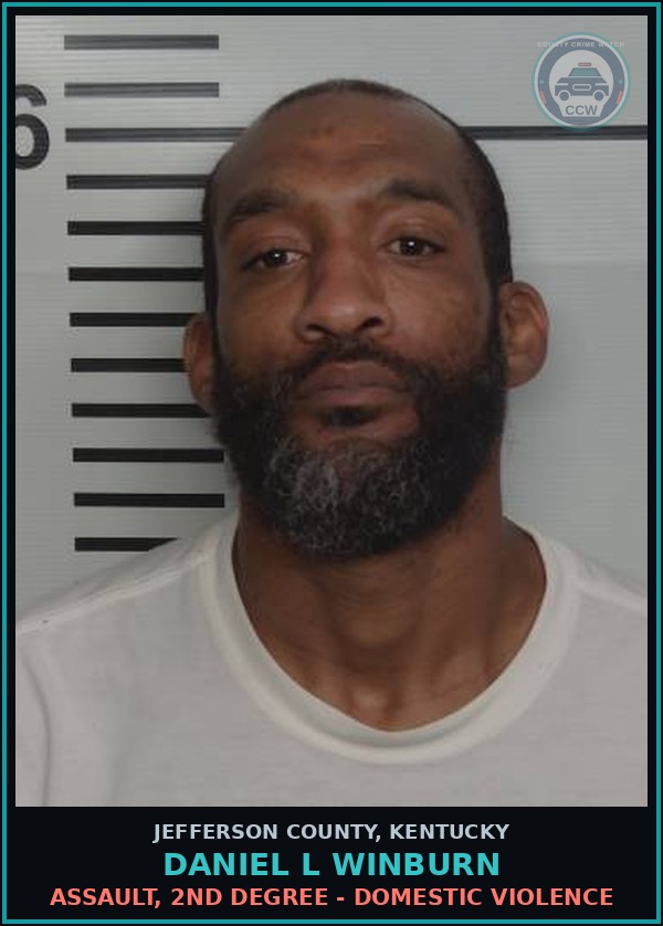 Booking mugshot of Daniel L Winburn in Jefferson County