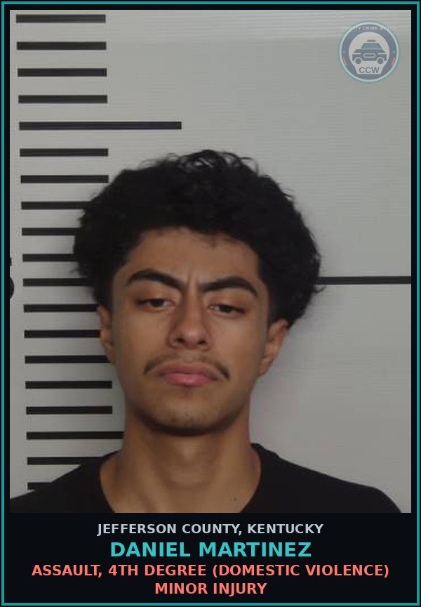 Booking mugshot of Daniel Martinez in Jefferson County