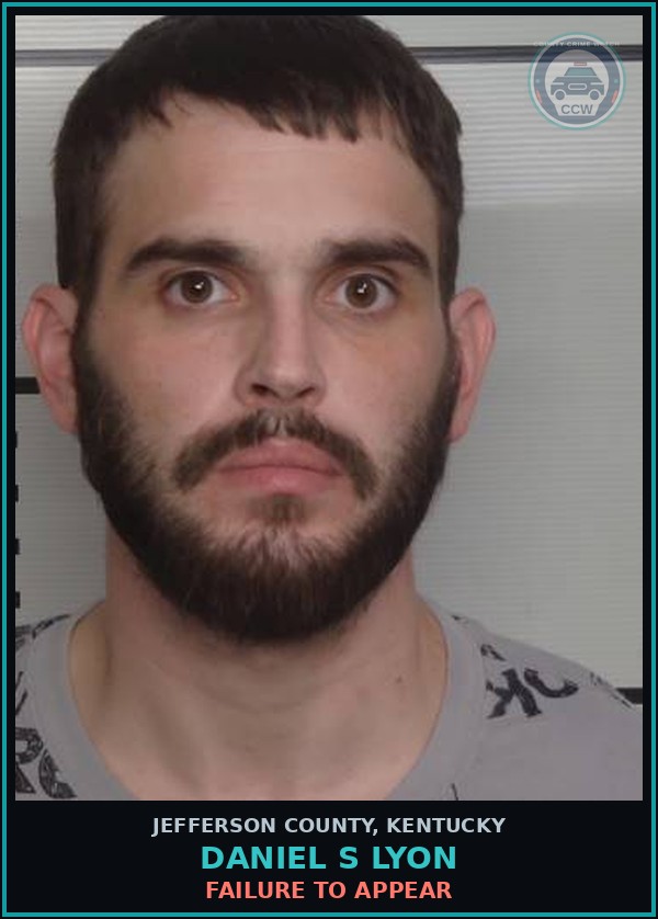 Booking mugshot of Daniel S Lyon in Jefferson County