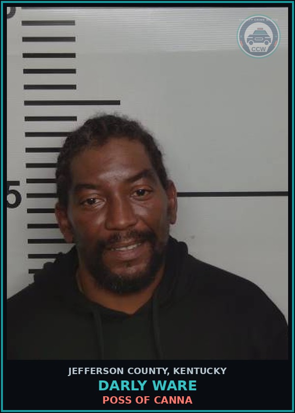 Booking mugshot of Darly Ware in Jefferson County