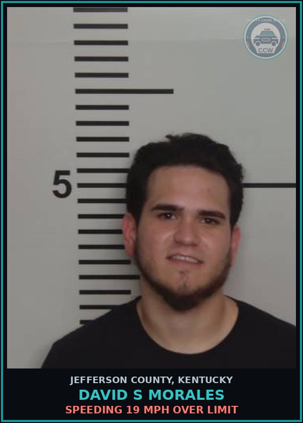 Booking mugshot of David S Morales in Jefferson County