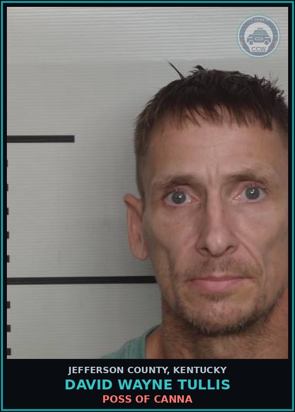 Booking mugshot of David Wayne Tullis in Jefferson County