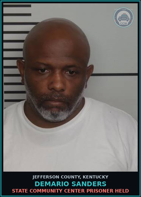 Booking mugshot of Demario Sanders in Jefferson County