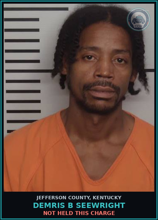 Booking mugshot of Demris B Seewright in Jefferson County