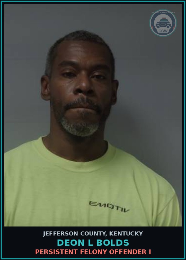 Booking mugshot of Deon L Bolds in Jefferson County