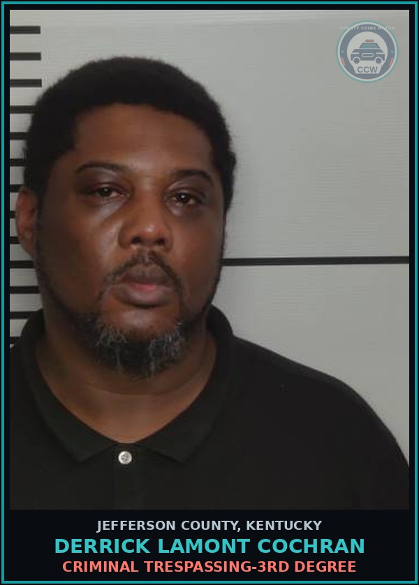 Booking mugshot of Derrick Lamont Cochran in Jefferson County