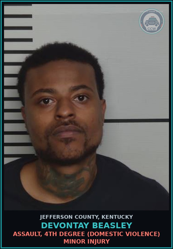 Booking mugshot of Devontay Beasley in Jefferson County