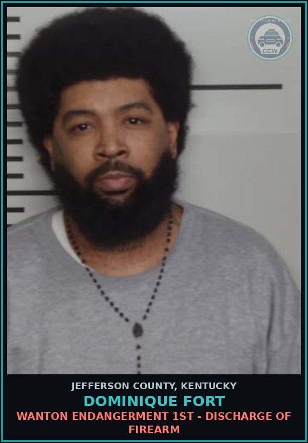 Booking mugshot of Dominique Fort in Jefferson County