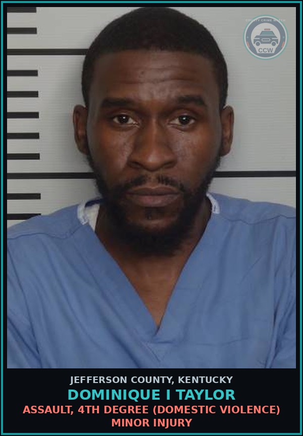 Booking mugshot of Dominique I Taylor in Jefferson County