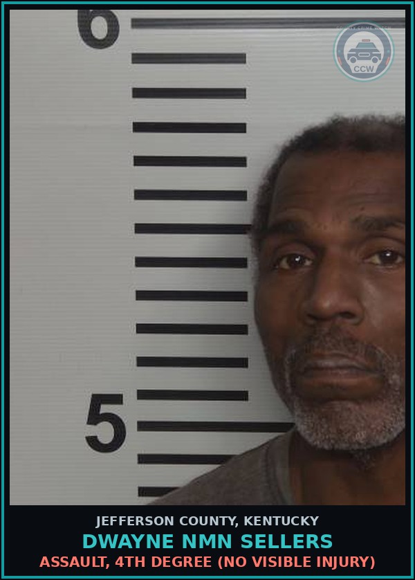 Booking mugshot of Dwayne Nmn Sellers in Jefferson County
