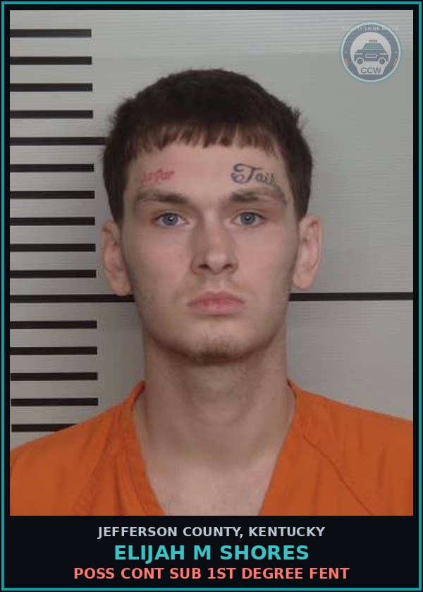 Booking mugshot of Elijah M Shores in Jefferson County