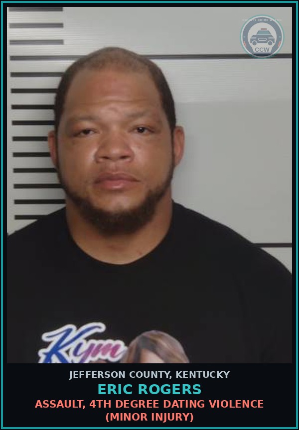 Booking mugshot of Eric Rogers in Jefferson County
