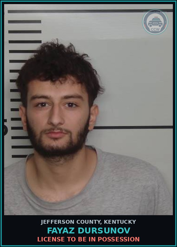 Booking mugshot of Fayaz Dursunov in Jefferson County