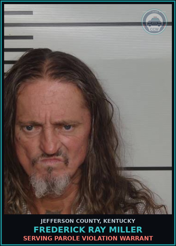Booking mugshot of Frederick Ray Miller in Jefferson County