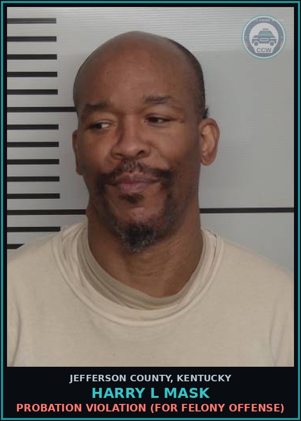 Booking mugshot of Harry L Mask in Jefferson County