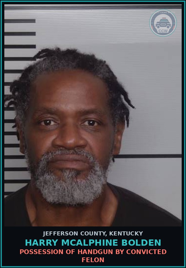 Booking mugshot of Harry Mcalphine Bolden in Jefferson County
