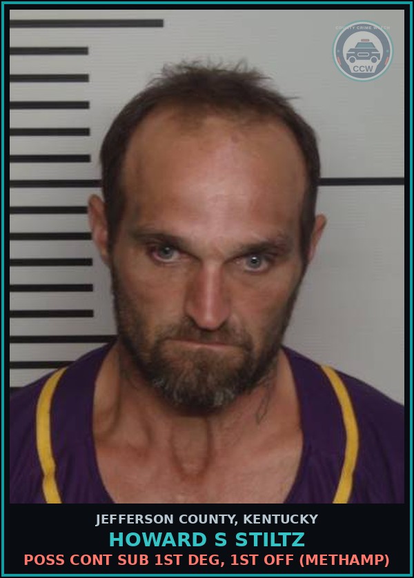 Booking mugshot of Howard S Stiltz in Jefferson County